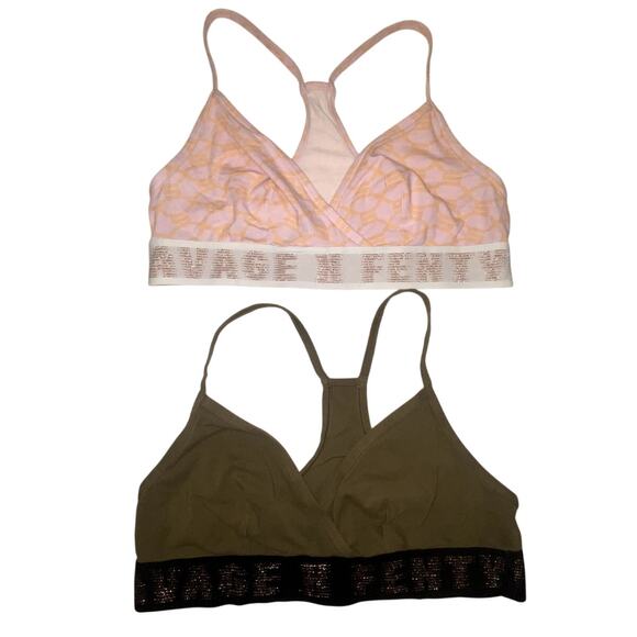 Savage X Fenty Womens Cotton Triangle Bralettes Size Large - Picture 1 of 6